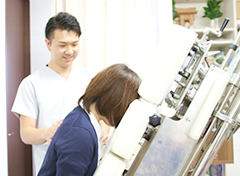 最新機器での治療